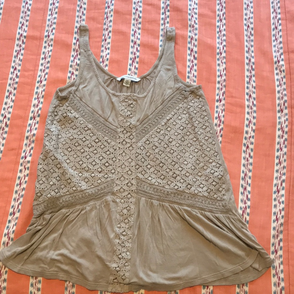 Tan American Eagle tank top